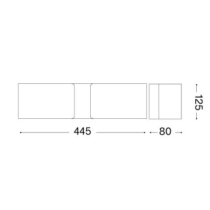 Ideal Lux - Stenska svetilka 2xE27/60W/230V