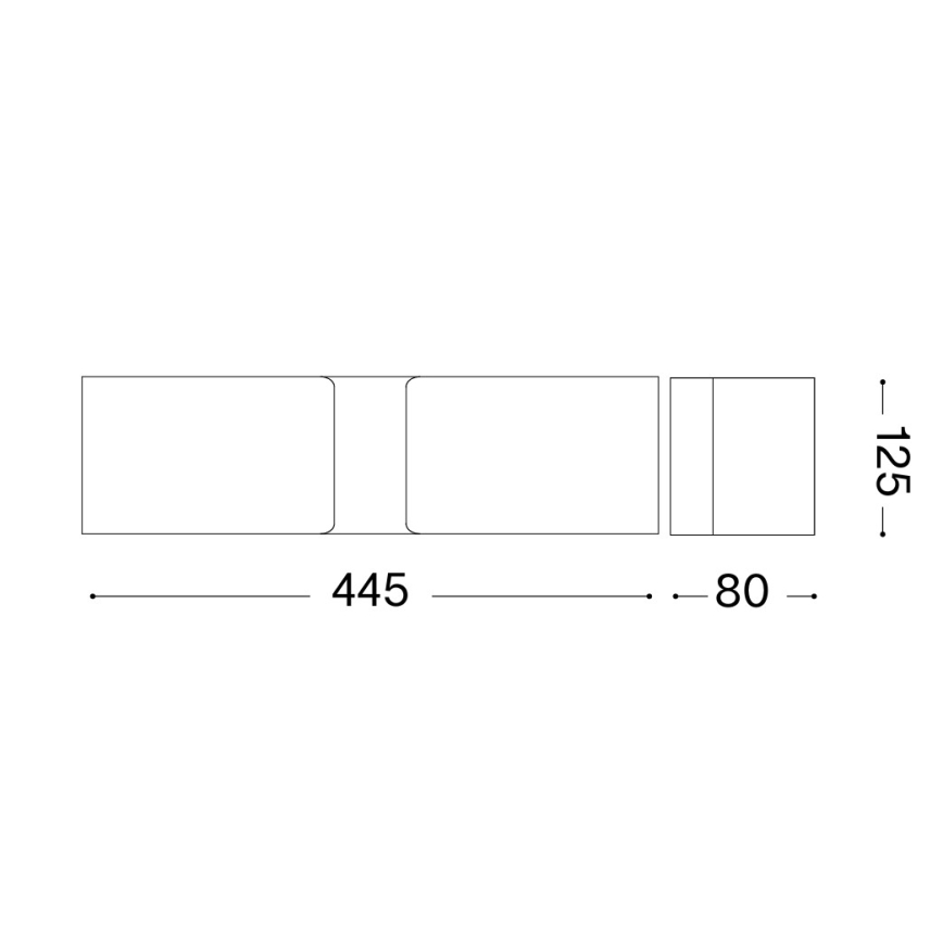 Ideal Lux - Stenska svetilka 2xE27/60W/230V