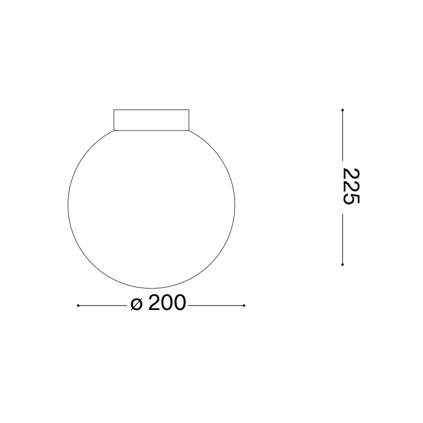 Ideal Lux - Stenska svetilka CARTA 1xE27/25W/230V pr. 20 cm bela