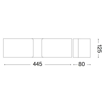 Ideal Lux - Stenska svetilka CLIP 2xE27/60W/230V rjava