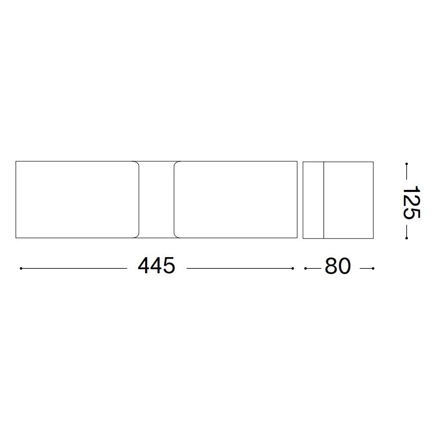 Ideal Lux - Stenska svetilka CLIP 2xE27/60W/230V rjava
