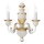 Ideal Lux - Stenska svetilka FIRENZE 2xE14/40W/230V bela/zlata
