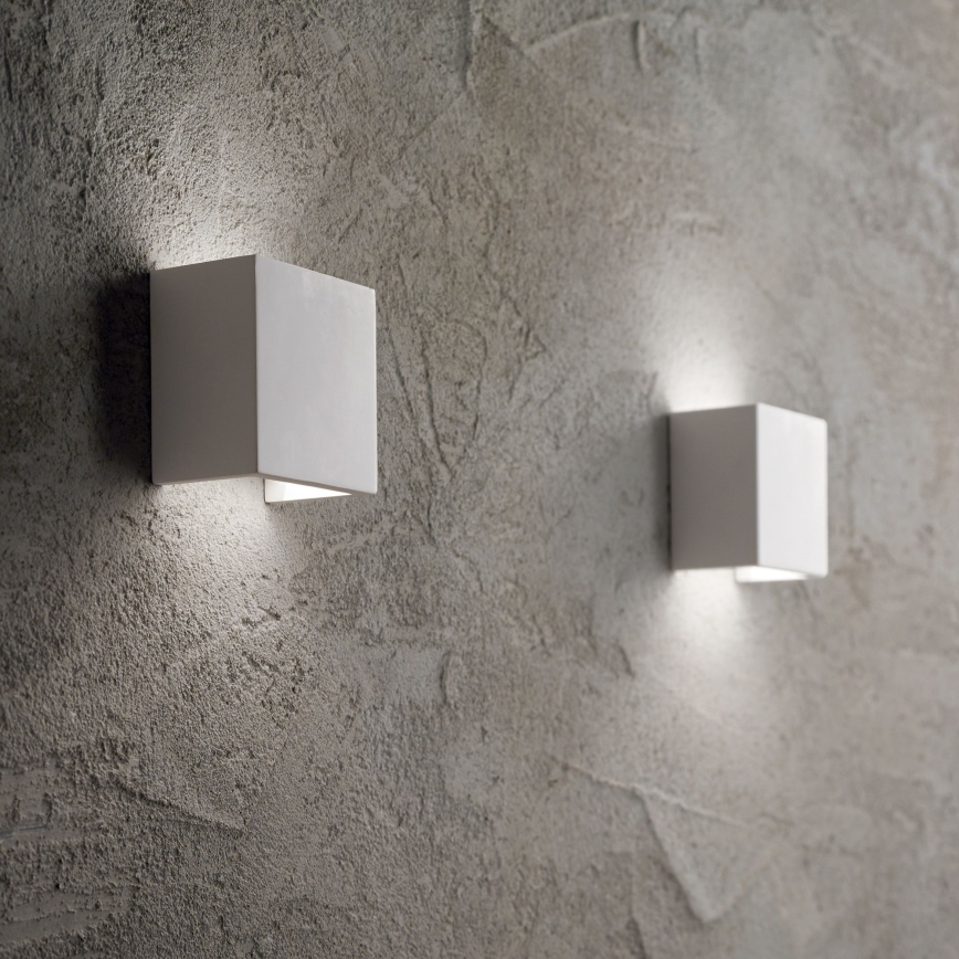 Ideal Lux - Stenska svetilka FLASH GESSO 1xG9/40W/230V bela