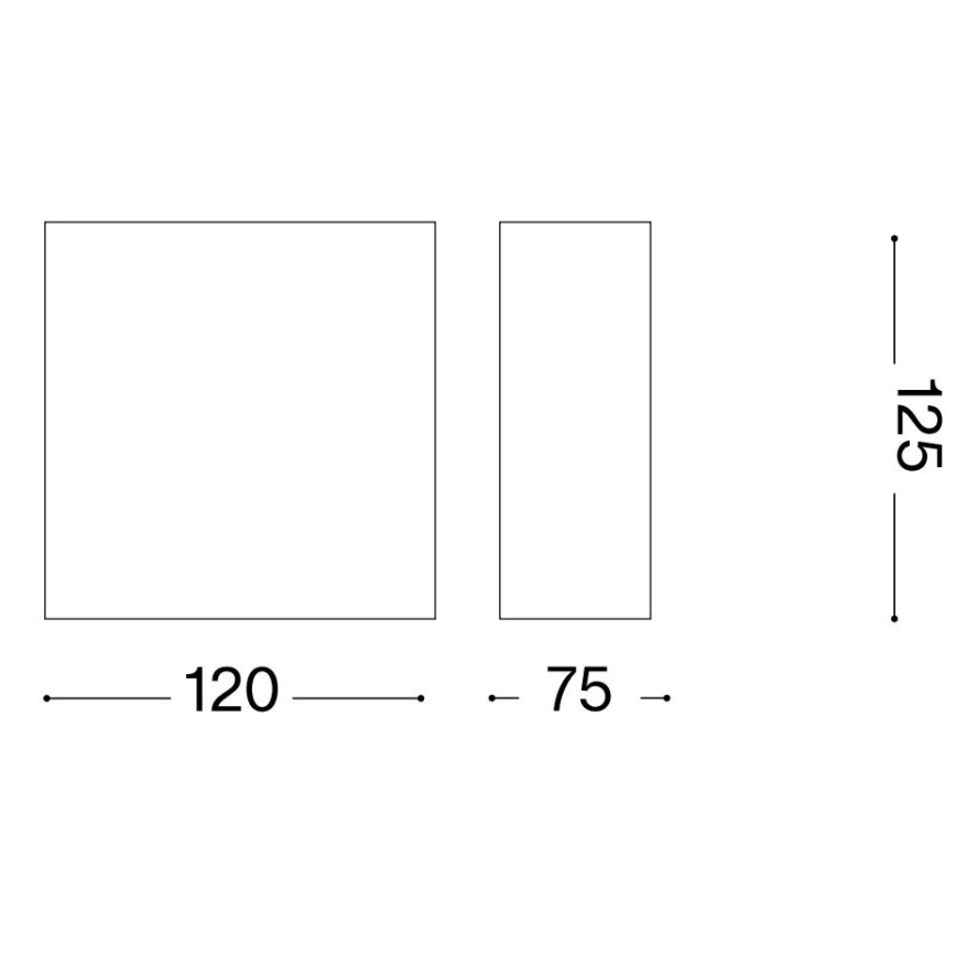 Ideal Lux - Stenska svetilka FLASH GESSO 1xG9/40W/230V bela