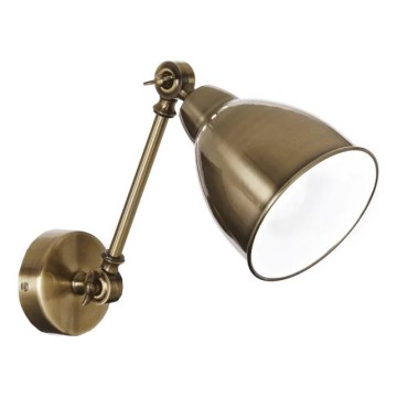 Ideal Lux - Stenska svetilka NEWTON 1xE27/42W/230V bronasta