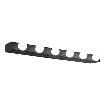 Ideal Lux - Stenska svetilka PRIVE 6xE14/40W/230V črna