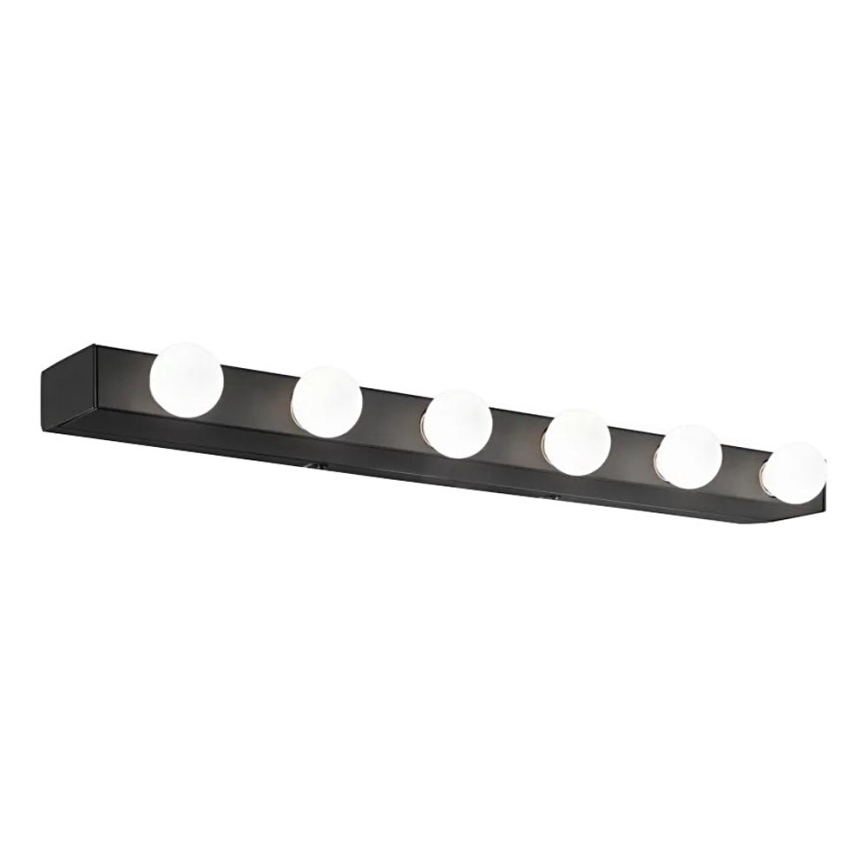 Ideal Lux - Stenska svetilka PRIVE 6xE14/40W/230V črna