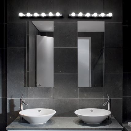 Ideal Lux - Stenska svetilka PRIVE 6xE14/40W/230V sijajni krom