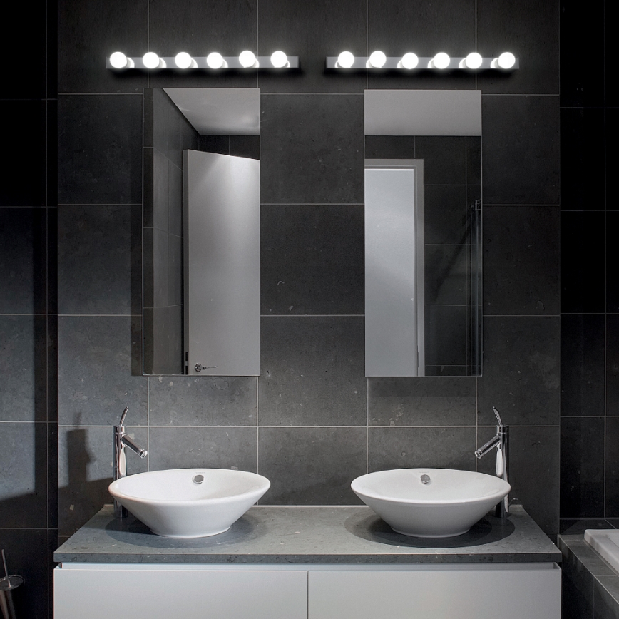 Ideal Lux - Stenska svetilka PRIVE 8xE14/40W/230V sijajni krom