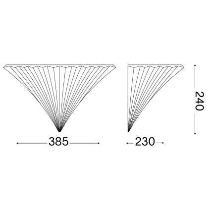 Ideal Lux - Stenska svetilka SANTA 1xE14/40W/230V prozorna