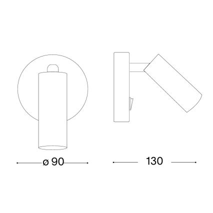 Ideal Lux - stensko LED točkovno svetilo PAGE LED/3W/230V CRI 90 bela