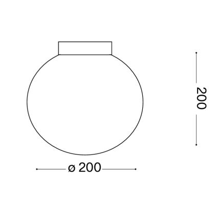 Ideal Lux - Stensko svetilo MAPA 1xE27/42W/230V premer 20 cm bela