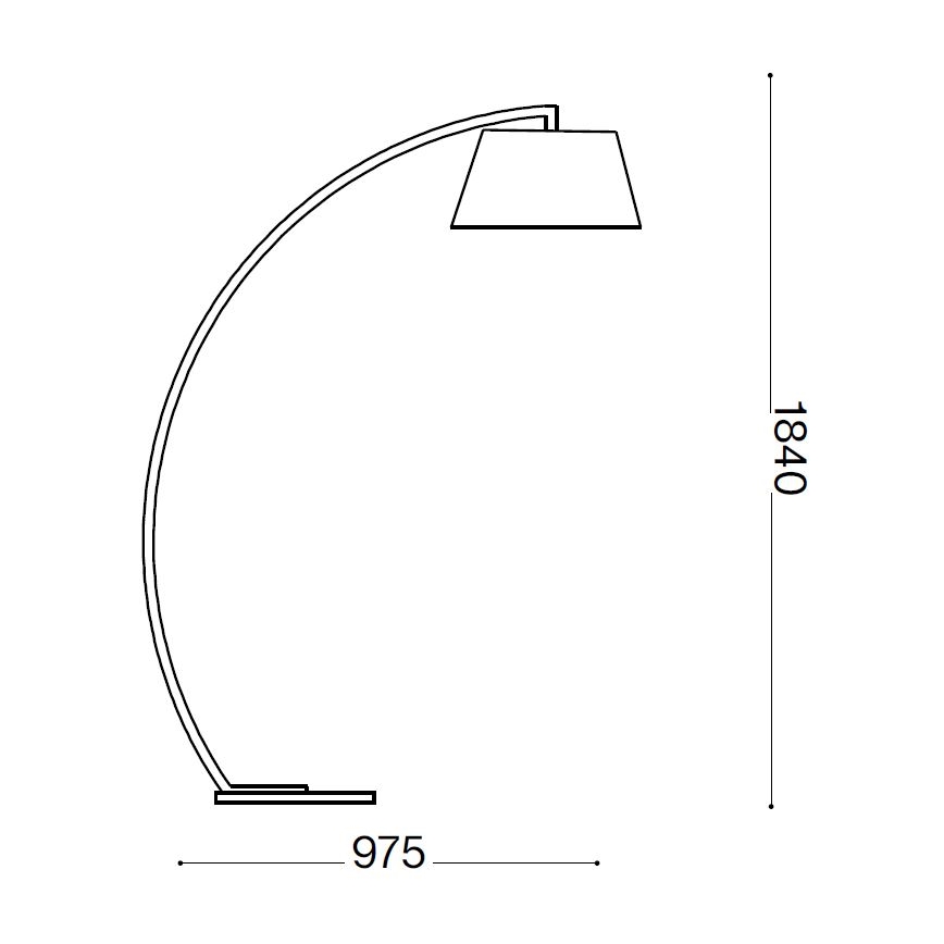 Ideal Lux - Stoječa svetilka 1xE27/60W/230V