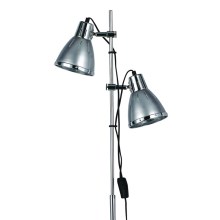 Ideal Lux - Stoječa svetilka 2xE27/60W/230V srebrna