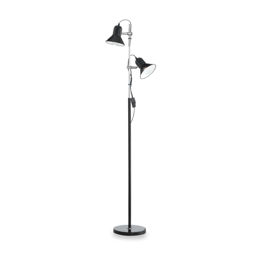 Ideal Lux - Stoječa svetilka POLLY 2xE27/60W/230V črna
