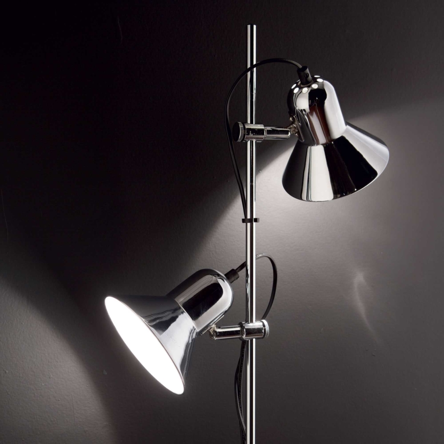 Ideal Lux - Stoječa svetilka POLLY 2xE27/60W/230V črna