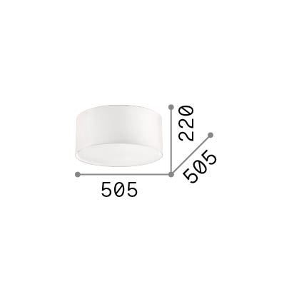 Ideal Lux - Stropna svetilka 3xE27/60W/230V