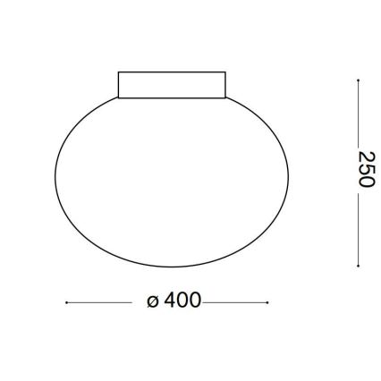 Ideal Lux - Stropna svetilka CANDY 1xE27/42W/230V pr. 40 cm bela