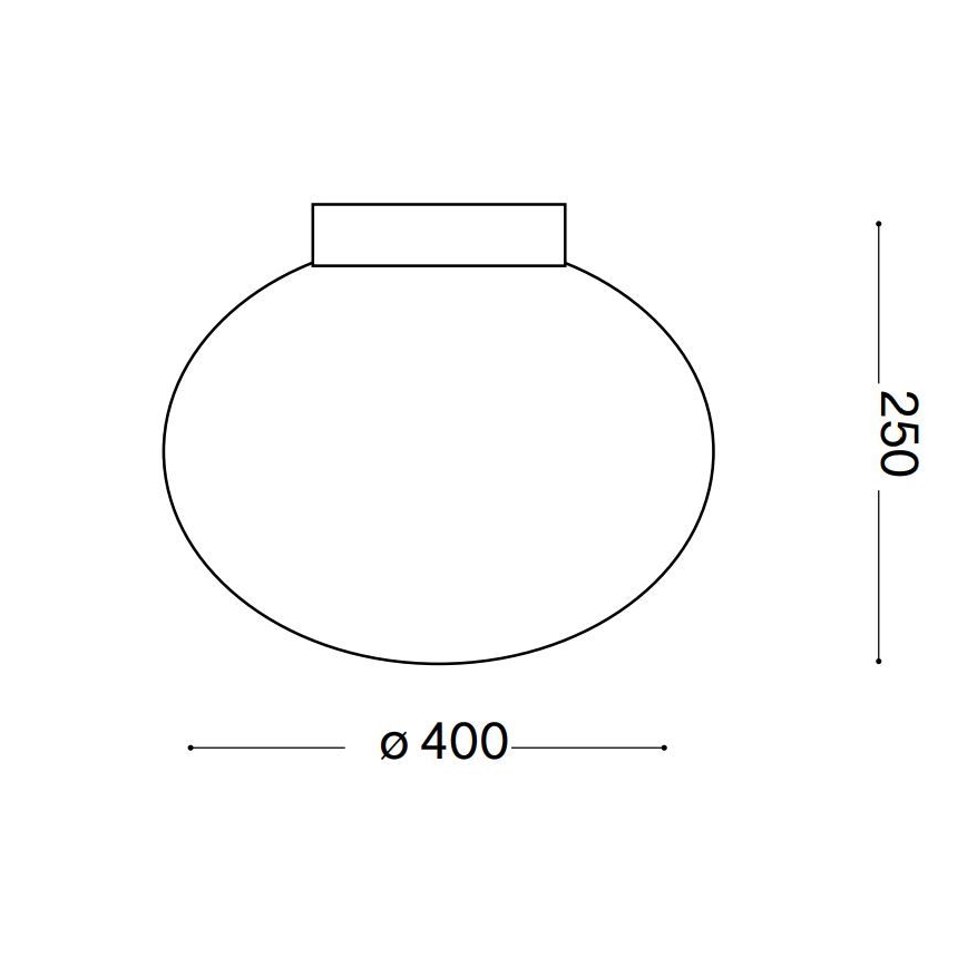 Ideal Lux - Stropna svetilka CANDY 1xE27/42W/230V pr. 40 cm bela