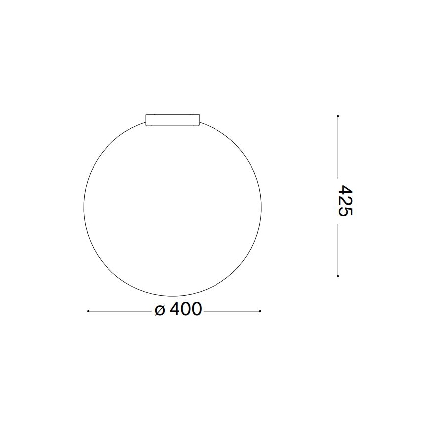 Ideal Lux - Stropna svetilka CARTA 1xE27/25W/230V pr. 40 cm bela