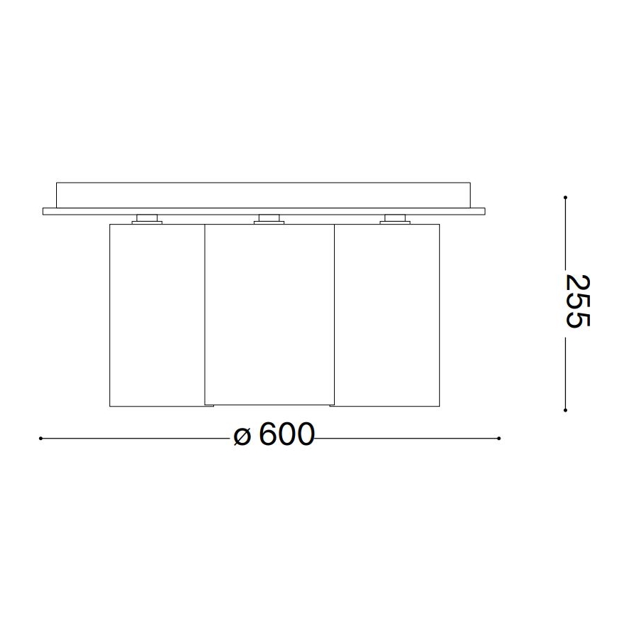 Ideal Lux - Stropna svetilka DAISY 6xE27/52W/230V pr. 60 cm zlata/bela