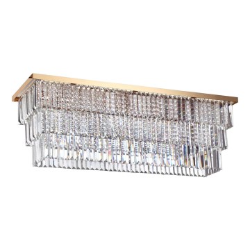 Ideal Lux - Stropna svetilka MARTINEZ 8xE14/40W/230V zlata