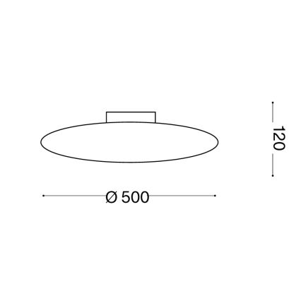 Ideal Lux - Stropna svetilka SMARTIES 3xE27/42W/230V premer 50 cm bela