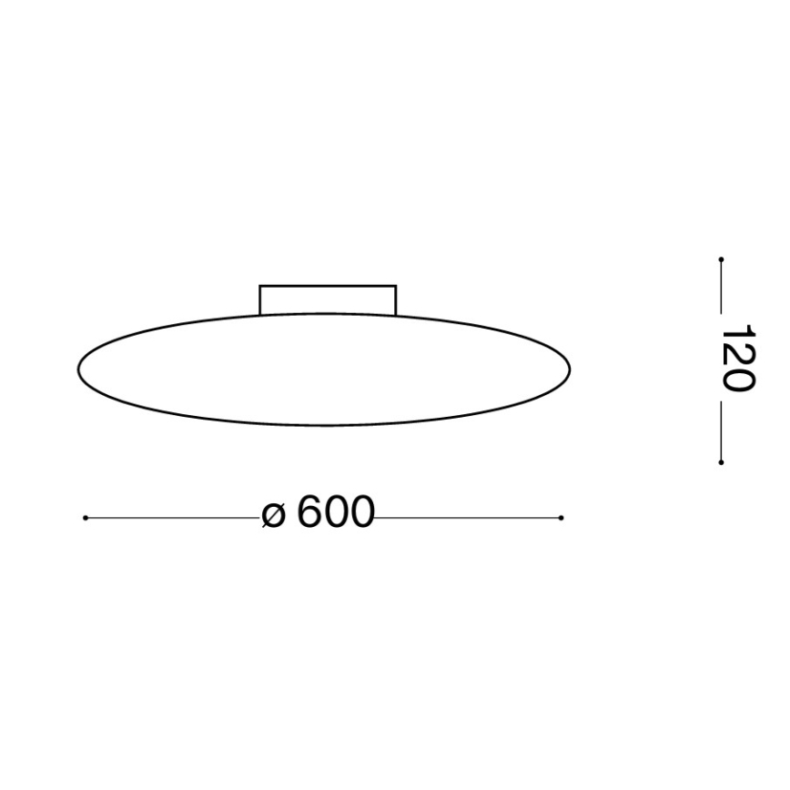 Ideal Lux - Stropna svetilka SMARTIES 3xE27/42W/230V premer 60 cm bela
