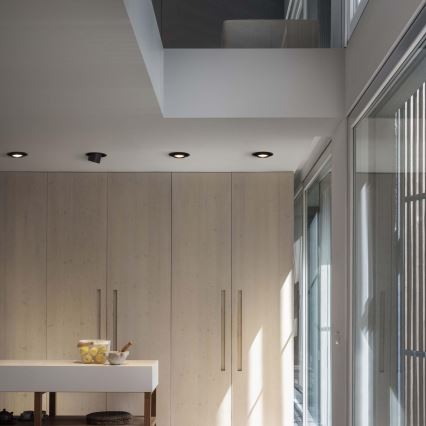 Ideal Lux - LED vgradna stropna točkovna svetilka NOVA LED/20W/230V 4000K CRI 90 premer 15,4 cm črna