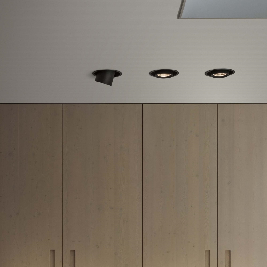 Ideal Lux - LED vgradna stropna točkovna svetilka NOVA LED/20W/230V 4000K CRI 90 premer 15,4 cm črna