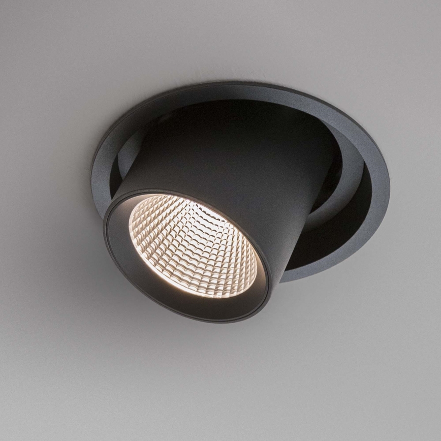 Ideal Lux - LED vgradna stropna točkovna svetilka NOVA LED/20W/230V 4000K CRI 90 premer 15,4 cm črna