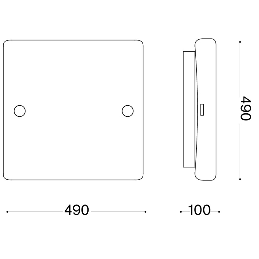 Ideal Lux - Stropno svetilo CELINE 4xE27/60W/230V 49x49 belo