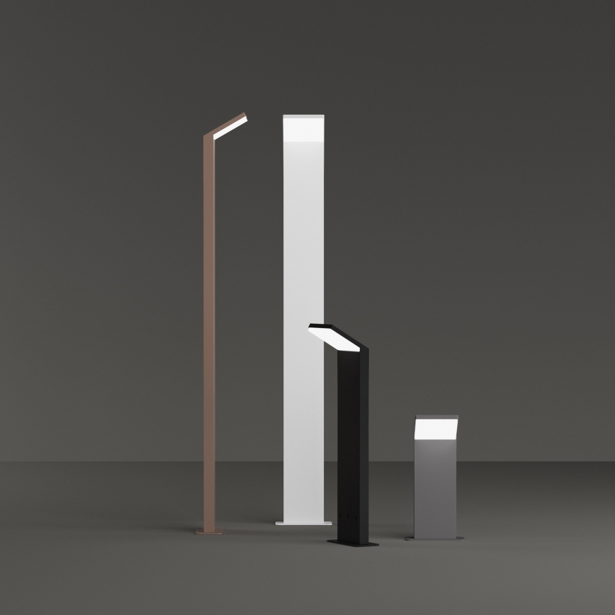 Ideal Lux - STYLE LED zunanja svetilka, 8,5 W, 230 V, 3000 K, 50 cm, CRI 90, IP54, rjava