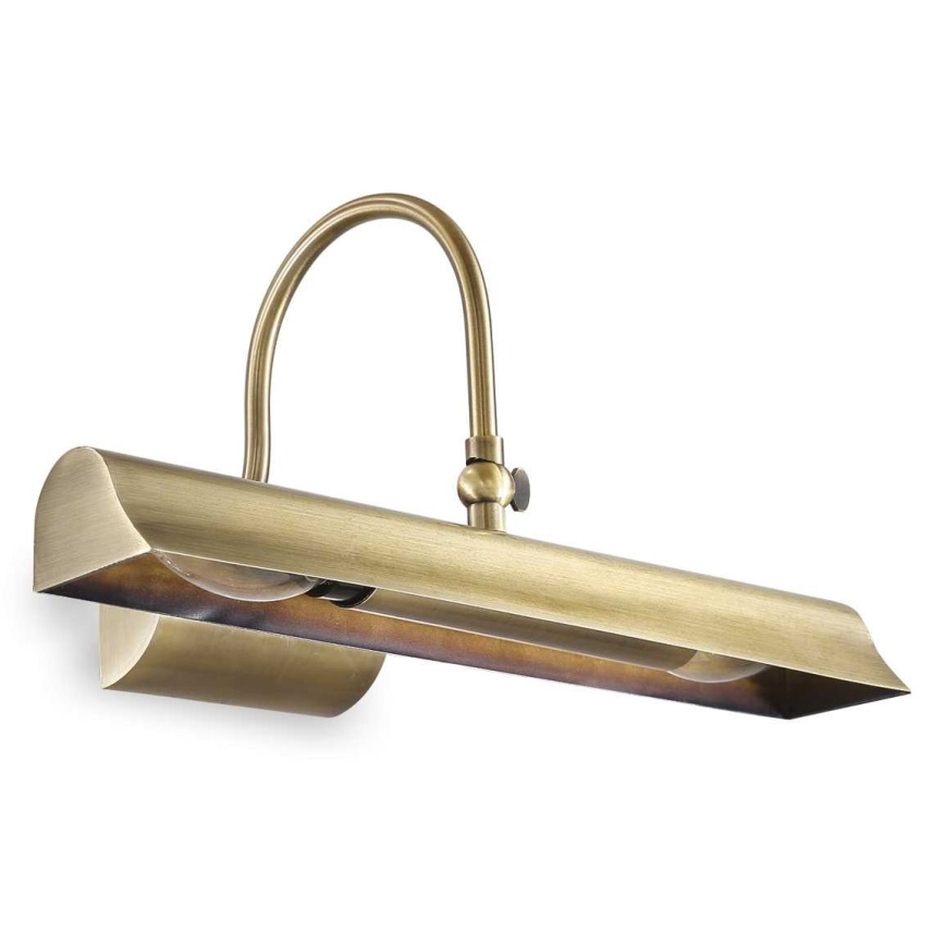 Ideal Lux - Svetilka za slike RETRO 2xE14/28W/230V medenina