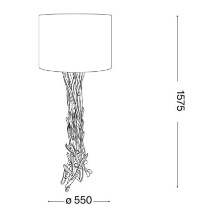 Ideal Lux - Talna svetilka DRIFTWOOD 1xE27/60W/230V guava