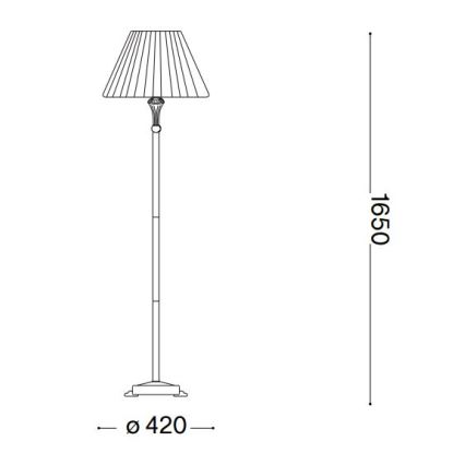 Ideal Lux - Talna svetilka FIRENZE 1xE14/40W/230V bela/zlata