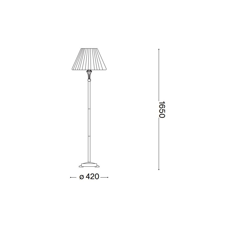 Ideal Lux - Talna svetilka FIRENZE 1xE14/40W/230V bela/zlata