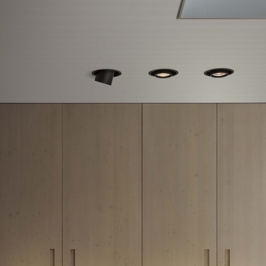 Ideal Lux - vgradna stropna točkovna LED svetilka NOVA LED/6W/230V 3000K CRI 90 premer 6,8 cm črna
