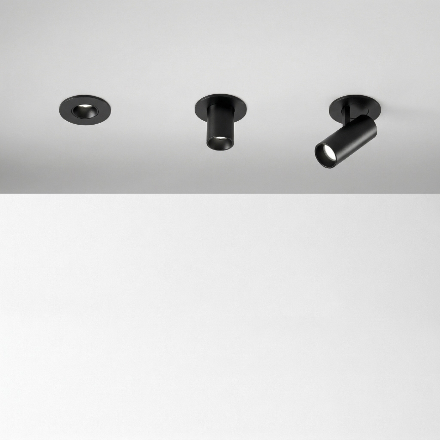 Ideal Lux - vgradna stropna točkovna LED svetilka NOVA LED/6W/230V 3000K CRI 90 premer 6,8 cm črna