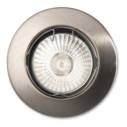 Ideal Lux - Vgradna stropna svetilka 1xGU10/50W/230V premer 7,7 cm matni krom