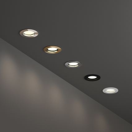 Ideal Lux - Vgradna stropna svetilka 1xGU10/50W/230V, premer 7,7 cm, sijajni krom