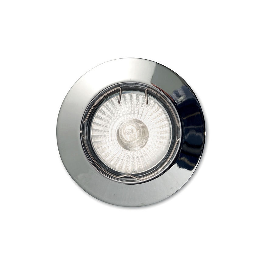 Ideal Lux - Vgradna stropna svetilka 1xGU10/50W/230V, premer 7,7 cm, sijajni krom