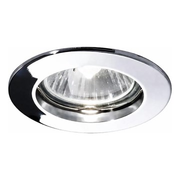 Ideal Lux - Vgradna stropna svetilka JAZZ 1xGU10/50W/230V, premer 7,7 cm, sijajni krom