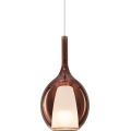 Ideal Lux - Viseča svetilka KALIQUE na kablu 1xE27/42W/230V, premer 18 cm, v zadimljenem bakrenem odtenku