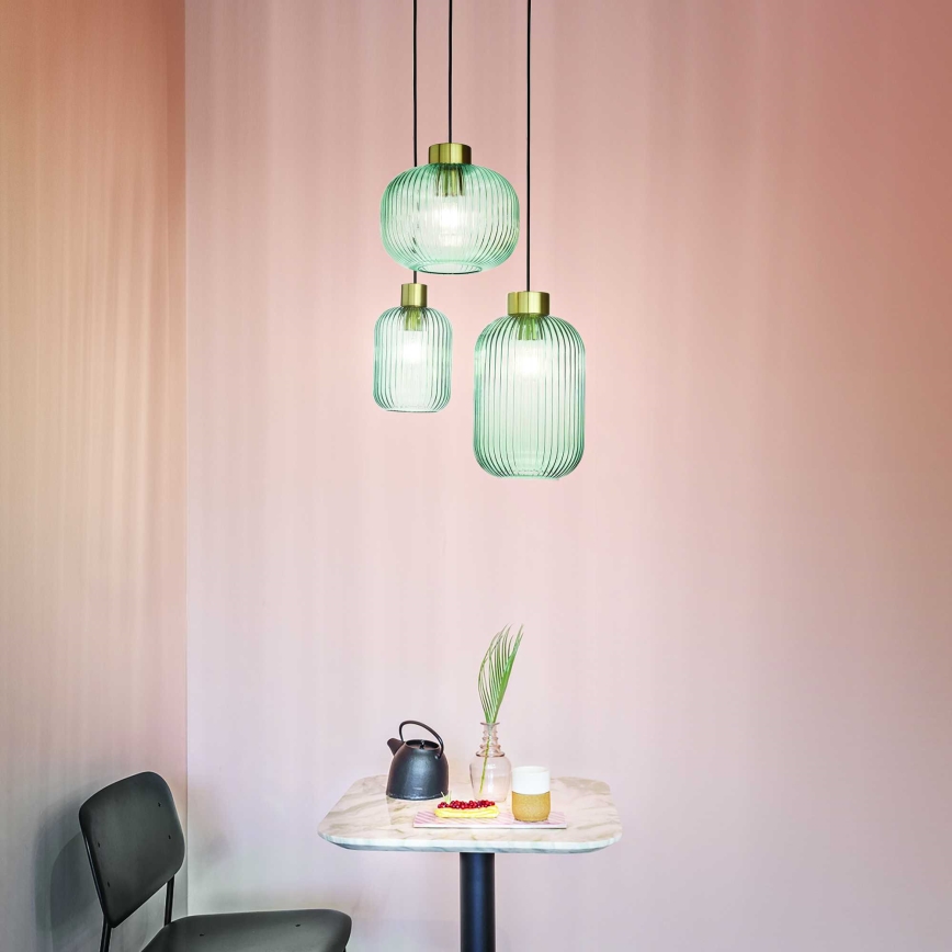Ideal Lux - Viseča svetilka na kabelu MINT 1xE27/60W/230V premer 14 cm zelena