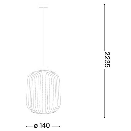 Ideal Lux - Viseča svetilka na kabelu MINT 1xE27/60W/230V premer 14 cm zelena