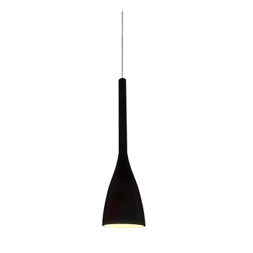 Ideal Lux - Viseča svetilka na kablu FLUT 1xE14/40W/230V, premer 10,5 cm, črna