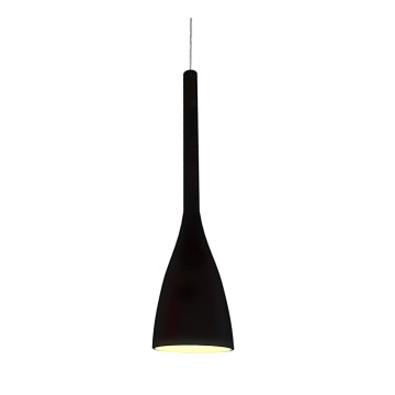 Ideal Lux - Viseča svetilka na kablu FLUT 1xE27/60W/230V Ø 14,5 cm črna