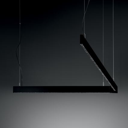 Ideal Lux - Viseči LED lestenec na kablu STEEL LED/29W/230V 4000K CRI 90 120 cm črna