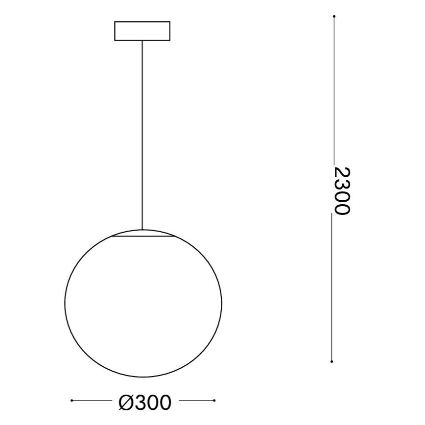 Ideal Lux - viseči lestenec MAPA 1xE27/42W/230V Ø 30 cm bel
